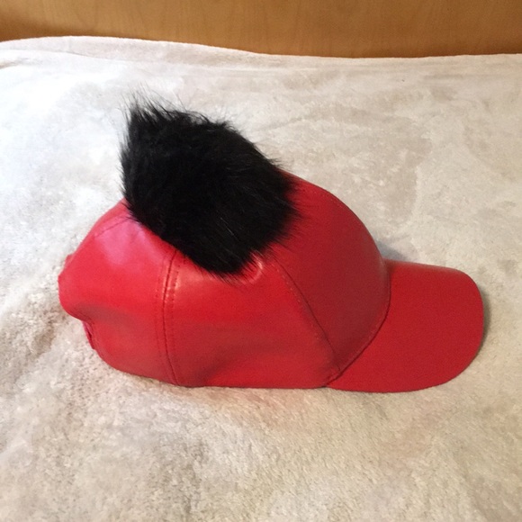 baseball hat with puffball